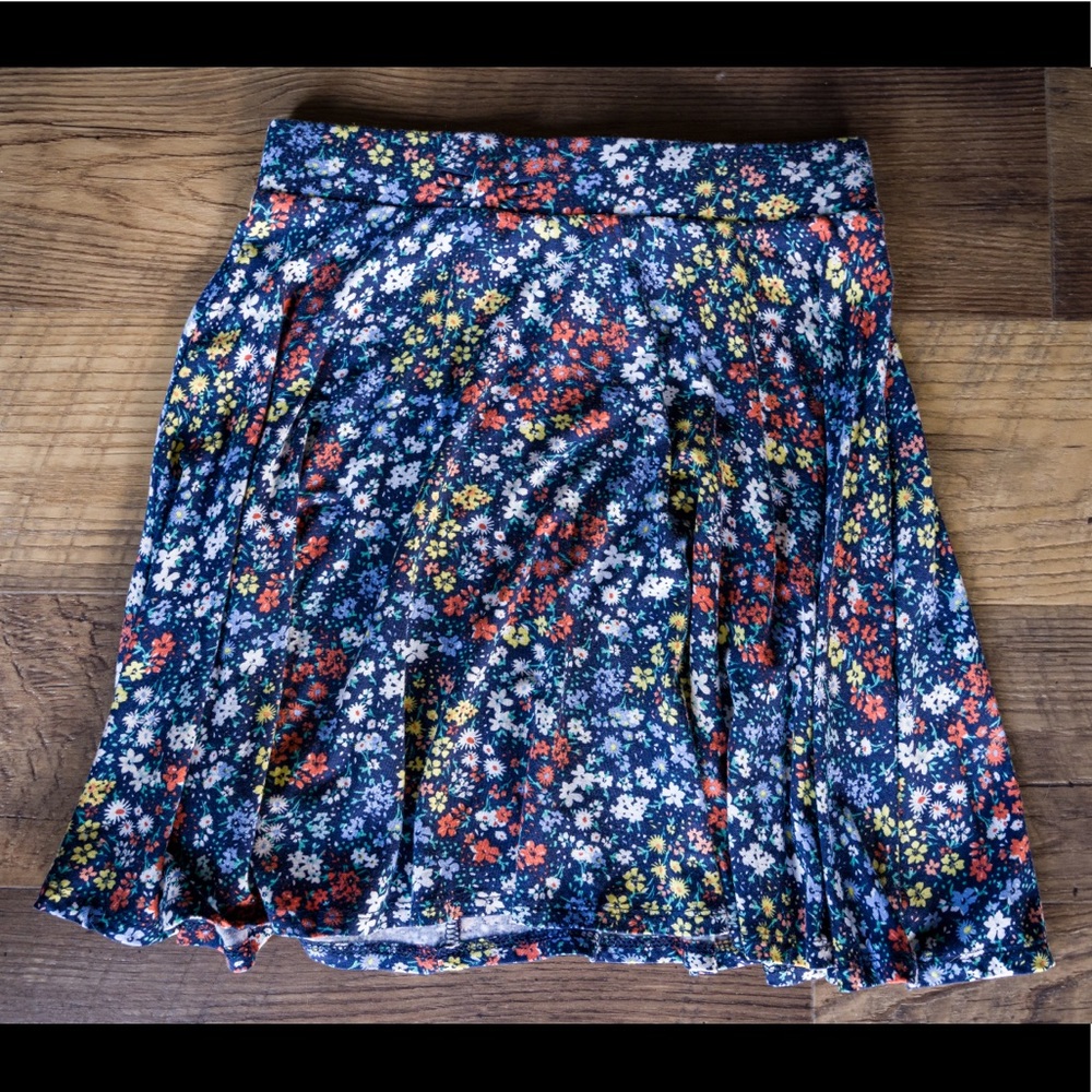 Flower Print Skirt